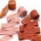 Fall Ribbon: 3 Rolls Terracotta Ribbon, 1.5" x 7 Yards Chiffon Silk Ribbon Set for Gift Wrapping, Wedding Invitations, Bouquet Wrap, Bridal Bouquets, Bouquets, DIY Crafts